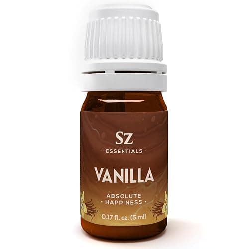 Sz Essentials Vanilla Essential Oil - Absolute Happiness - 100% Pure and Natural - Amazing Vanilla Scent! - Undiluted - 5ml (0.17 fl oz) - Image 1