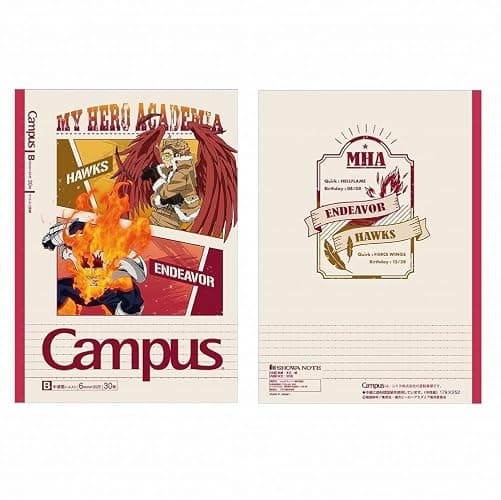 サンスター文具(Sun-Star Stationery) Showa Notebook, My Hero Academia Notebook, Campus Notebook, Pack of 5, B Ruled, 119590002 thumbnail 5