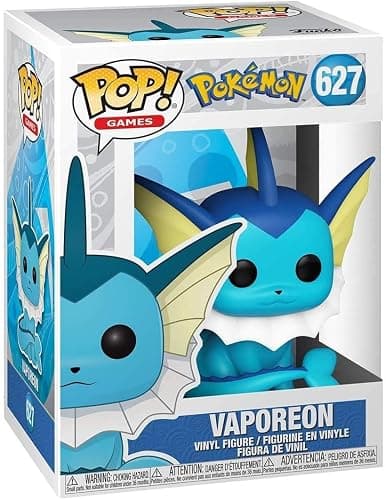 Funko Pop! Games: Pokemon - Vaporeon Vinyl Figure thumbnail 3