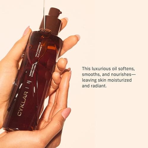 CYKLAR Vitamin C Body Oil for Women and Men. Moisturizing Sacred Santal Scented Body Serum for Glowing Skin. Nourishing, Hydrating After-Shower and Bath Skin Care Moisturizer, 4.2 Fl Oz thumbnail 3