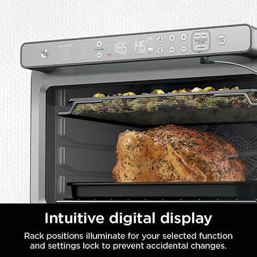 Ninja Prestige Smart XL with Pro Cook System 10-in-1 Air Fry Digital Countertop Convection Toaster Oven with Air Fry, Air Roast, Broil & Bake, Pro Cook Thermometer, 1800 Watts, Stainless Steel, DT551 thumbnail 6