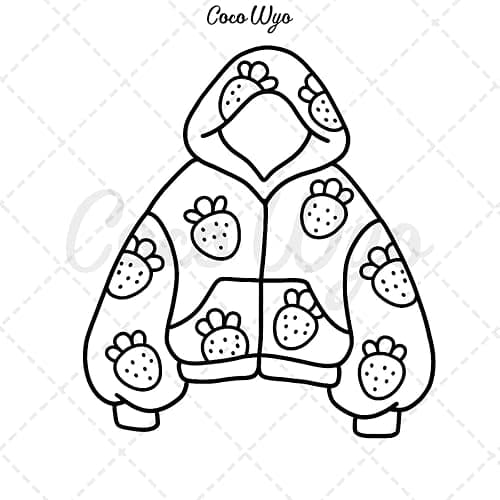 Fashion Vibes: Coloring Book for Adults and Teens, Bold and Easy Designs for Relaxation Featuring Cute Clothing (Bold & Easy Coloring) thumbnail 4