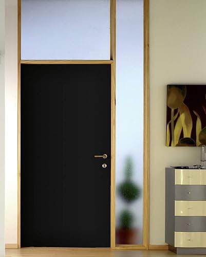 d-c-fix Klebefolie Uni seidenmatt schwarz selbstklebende Folie wasserdicht realistische Deko für Möbel, Tisch, Schrank, Tür, Küchenfronten Möbelfolie Dekofolie Tapete 45 cm x 2 m thumbnail 2