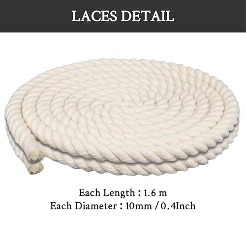 Endoto Rope Laces for Air Force 1, Thick Chunky Fat Shoelaces Strings for AF Sneaker Shoes thumbnail 6
