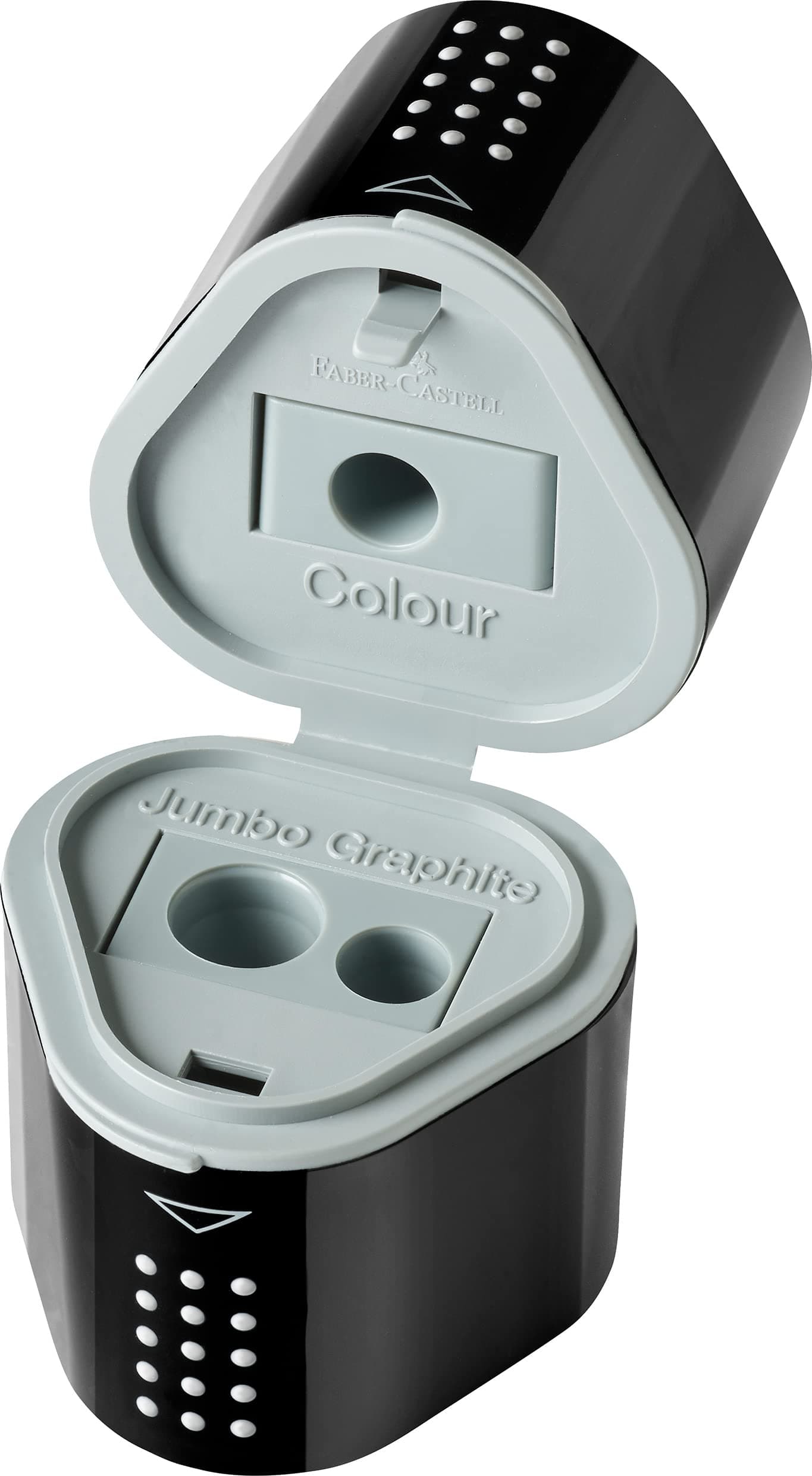 Faber-Castell 580024 - Pencils Set Grip 2001, 5 Pieces of 3 Pencils, Eraser and Sharpener, Black thumbnail 2