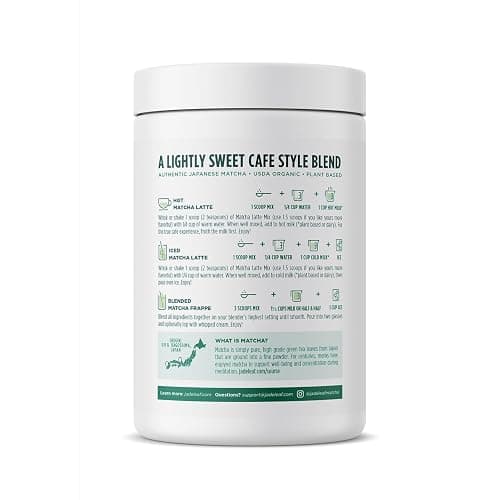 Jade Leaf Matcha Organic Premium Ceremonial Grade Matcha Green Tea Powder - Japanese - Culinary, Ingredient, Ceremonial Barista Teahouse, Latte, Collagen, 17.6 Ounce (Pack of 1), Matcha Latte thumbnail 3