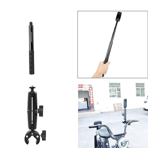 PellKing Suction Car Mount for Insta360 x5,x4, x3, x2, x,One RS,R Compatible with GoPro Max DJI OSMO 360 Camera 5 in 1 Suction Mount Kit for Action Cameras (Includes 44.9-inch Selfie Stick) thumbnail 4