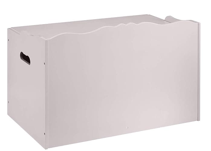 Amazon Basics Kids Toy Box, Wooden Organizer Storage Chest, Gray, 30" x 18" x 19" thumbnail 7