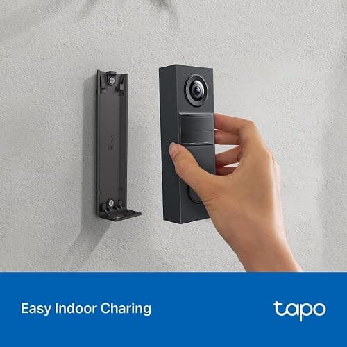 Tapo D205 2K 3MP Battery Doorbell Wireless, No Monthly Fee,160° FOV Ultra-Wide,Video Doorbell Wireless,2 Way Audio, TP-Link AI Detection,180 Days Battery,IP54,APP Control, Alexa/Google Home thumbnail 3