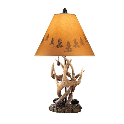 Signature Design by Ashley Derek Rustic Cabin Antler Lamp Set, 2 Count, Brown thumbnail 4