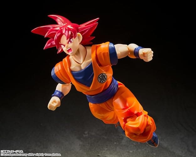 TAMASHII NATIONS - Dragon Ball Super - Super Saiyan God Son Goku -Saiyan God Instilled with The Light of Righteous Hearts- S.H.Figuarts Action Figure thumbnail 6