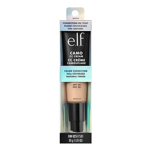 e.l.f. Camo CC Cream, SPF 30 Color-Correcting Medium-To-Full Coverage Face Foundation, Delivers An Airbrushed Finish, Vegan & Cruelty-Free, Rich 650 C thumbnail 6