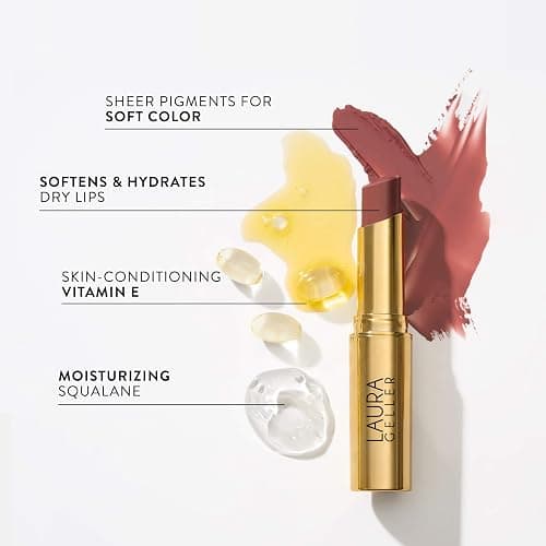 LAURA GELLER NEW YORK Jelly Balm Moisturizing Tinted Lip Balm - In the Buff - Hydrating Vitamin E - Semi-Shine Finish thumbnail 3