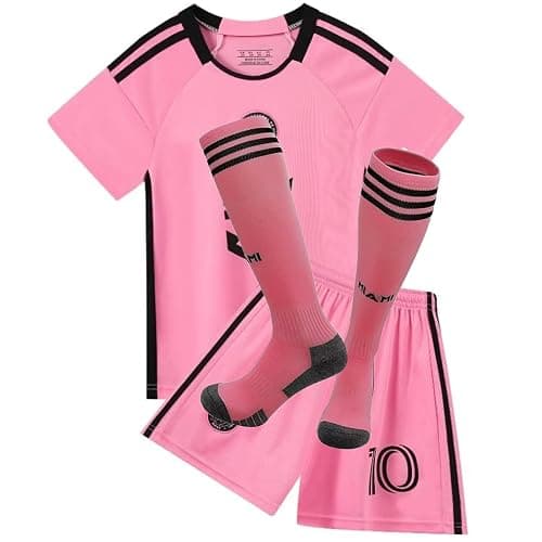 YEESON Soccer Jersey Boys, Soccer Jersey for Kids Football Youth Jerseys - Big & Tall - 5-6 Years - Pink thumbnail 2