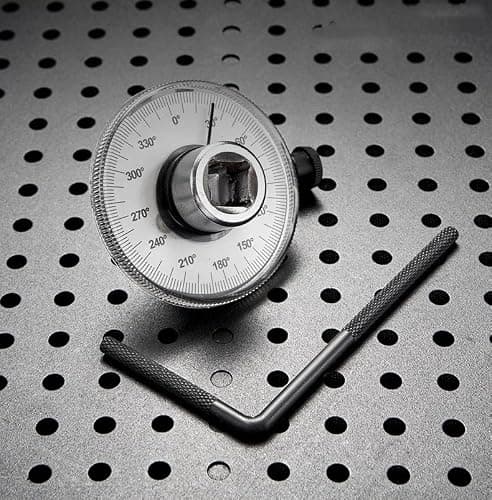 BUBUCAM 1/2 Inch Torque Wrench Angle Gauge Tool, 360° Adjustable 1/2" Drive Torque meter Wrench Set, Professional Measure Tool thumbnail 2