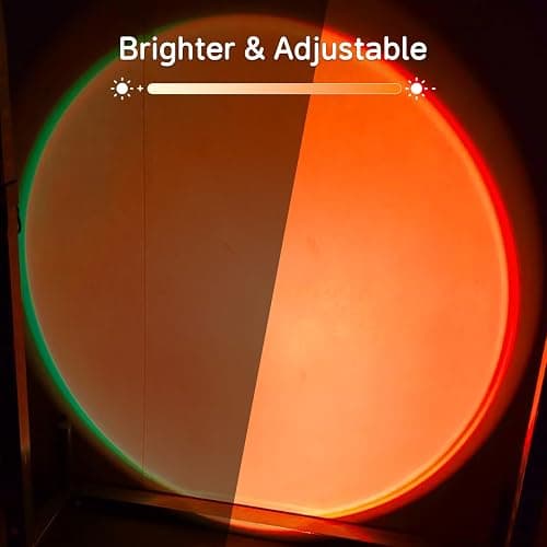 Madoury Sunset Lamp Projector with APP Control and Button Control, 360 Degree Rotation Multicolor Changing Projection Lamp Led Sunlight Light for Bedroom, Photography, Party, Room Decor thumbnail 4