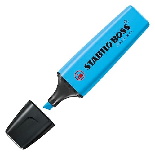 STABILO Highlighter BOSS ORIGINAL - ARTY - Pack of 10 - Cool Colors, Chisel Tip, Anti-Dry Out Technology thumbnail 4