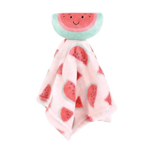 Hudson Baby Infant Girls Animal Face Security Blanket, Fruits, One Size thumbnail 5