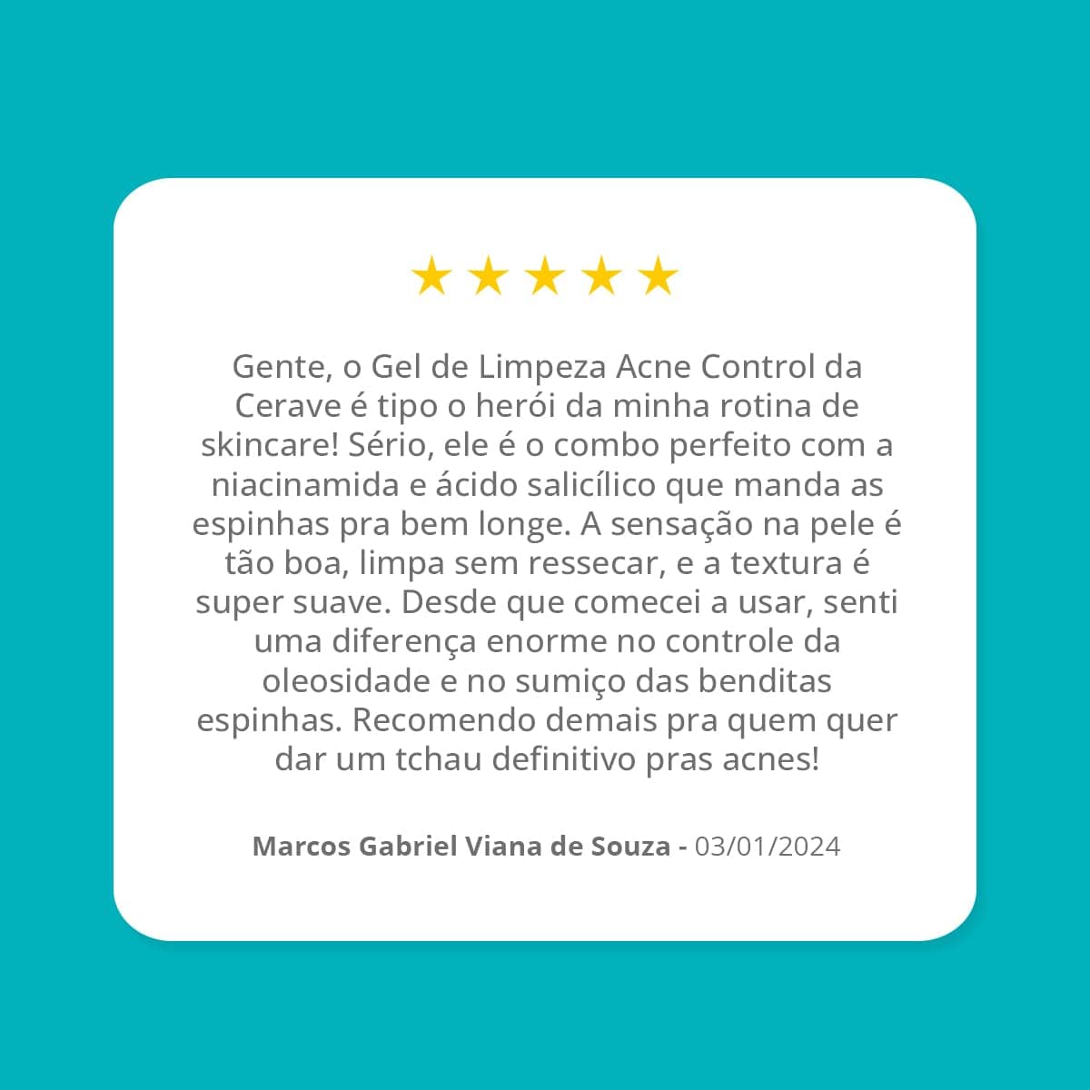 Cerave, Gel de Limpeza Acne Control com Niacinamida e Ácido Salicílico thumbnail 13