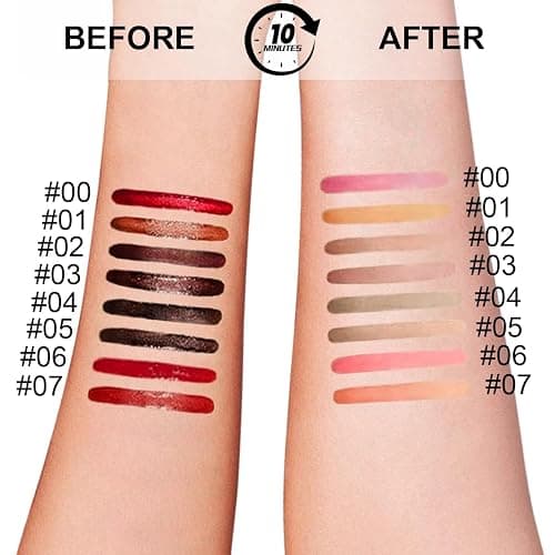 KIMIEYE 3 Colors Peel Off Lip Liner Stain with Tweezer, Long Lasting Waterproof Lip Tint Stains Makeup Set with Matte Finish for Women, Natural Look, Easy to Use, for All Skin Types (#3,6,7) thumbnail 5
