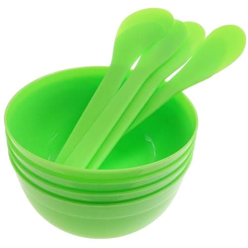 safycaby DIY Slime Making Tools 8 Plastic Slime Bowl and 8 Glue Mixing Spoons for Glue and Slime Mixing (8 Sets Greener) thumbnail 3