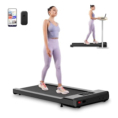 Walking Pad Treadmills for Home Office, Under Desk Walk Mat with APP and Remote Control, 3 in 1 Portable Exercise Equipment, Compact Jogging Running Machine for Small Space, 250 Lbs Capacity - Image 1