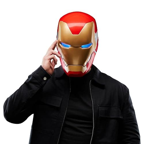 Marvel Legends Series Iron Man Premium Electronic Helmet with Light FX, Avengers: Endgame Adult Collectible Roleplay Gear thumbnail 5