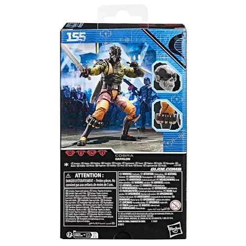 G.I. Joe Classified Series #155, Darklon, Collectible 6 Inch Action Figure with 6 Accessories | G.I. Joe Classified 6 Inch Action Figure Wave 21 - Darklon #155 thumbnail 6