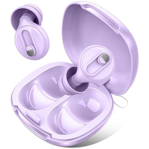 Bouchons d’oreille, Ajustables bouchons d'oreilles anti bruit avec 2 Modes, Réduction du bruit de 17 à 35 dB (SNR) pour le sommeil, la concentration et les travail, 7 Tailles, Réutilisables, Violet - Image 1