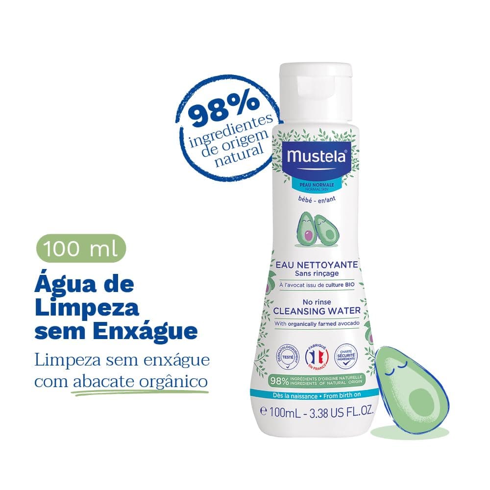 Mustela Kit Essenciais Bebê e Criança - Gel Lavante 200ml + Shampoo Recém-Nascido 150ml + Hydra Bebê 100ml + Água de Limpeza 100ml + Creme Vitaminado Preventivo De Assaduras 54g - Edição limitada thumbnail 9