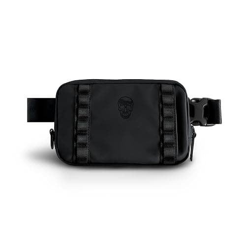 Gymreapers Travel Small Crossbody Bags for Men & Women with Hidden Pocket - Waterproof Crosssbody Fanny Pack for Men with Adjustable Shoulder Sling Belt for Traveling, Running & Hiking (Onyx) - Image 1