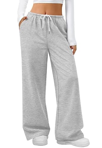 LYHIPSS Sweatpants Women Baggy Wide Leg Lounge Casual Pajama Sweat Pants - Image 1