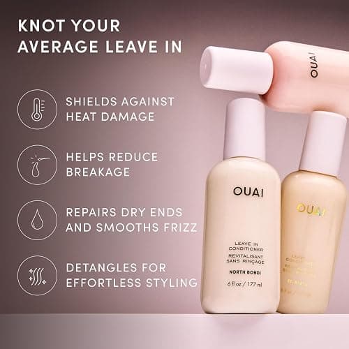 OUAI Multitasking Leave In Conditioner - Melrose Place Scent - Full Size | Heat Protectant Spray up to 450°F, Lightweight, Hydrating Detangler & Anti-Frizz Primer for Curly, Fine & Color-Treated Hair thumbnail 4