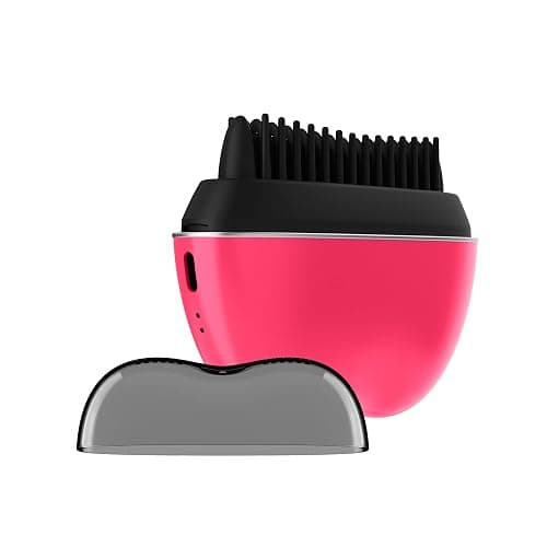 Conair 5-Minute Fix Touch-up Tool Straightening Brush, Rechargeable, Pink | Cordless, on-the-go design to smooth and refresh styled looks, ionic smoothing for frizz control, adjustable heat - Image 1