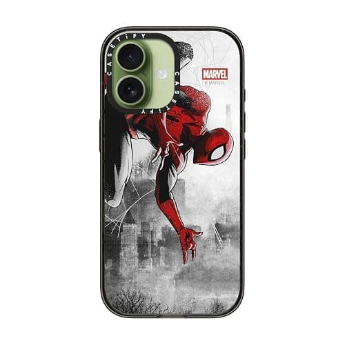 CASETiFY Impact iPhone 17 Case [Marvel Colab/Slim/Magsafe / 8.2 ft. 4X Military Grade Drop Protection] - Spider-Man VS - Clear Black thumbnail 3