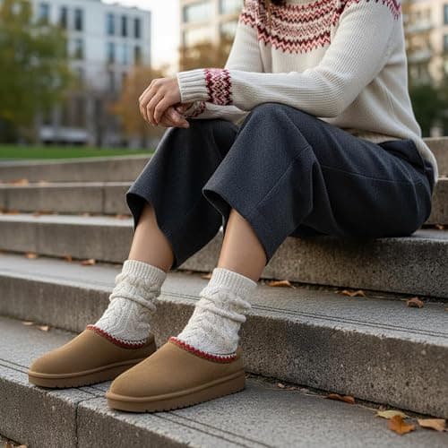 CUSHIONAIRE Keto Womens Slippers Slip-On Suede Mule Slipper - Cozy & Stylish, Memory Foam & Faux Fur Lining, Wide Widths Available thumbnail 2