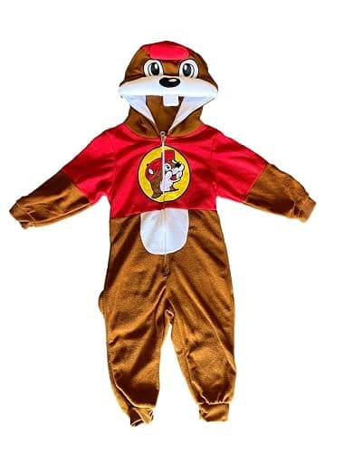 Buc-ee's Beaver Onesie, Adult Unisex, Halloween Costume, Pajamas Animal Homewear Sleepwear, Beaver (US, S/M, Regular) - Image 1