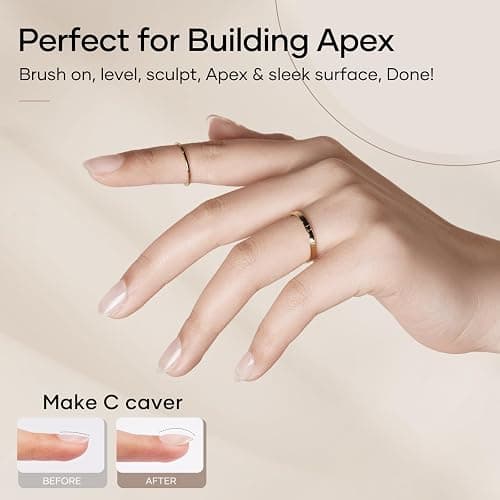 COLORTIFIC Builder Nail Gel, 2 Pcs 15ml 7 in 1 Clear Builder Gel for Nails Strengthener Apex Thickening Extension Rhinestone Glue in a Bottle thumbnail 4
