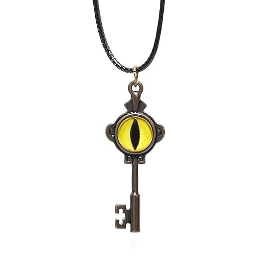 The Owl House Key Necklace, The Owl House Portal Key, Lumity Necklace, Amity Cosplay Bronze - Image 1