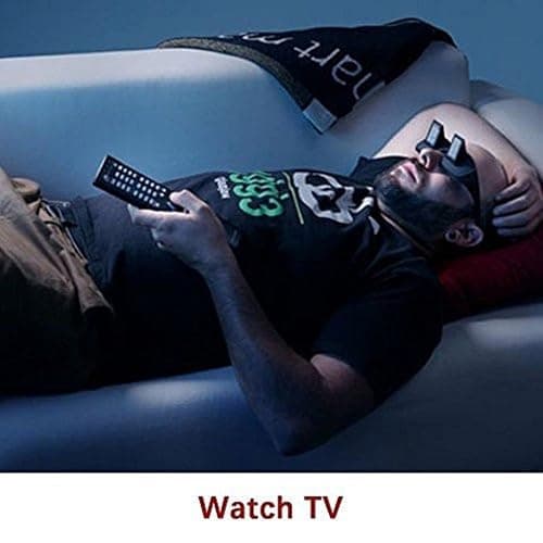 Valuu Lazy Glasses Bed Prism Glasses Spectacles Horizontal High Definition Glasses Prism Periscope Lie Down Eyeglasses for Reading and Watch TV in Bed Unisex thumbnail 4