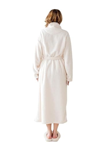 KORBLISS Robes for Women – Premium Plush Fleece Long Bathrobe for Women with Shawl Collar, Soft Warm Womens Robe thumbnail 4
