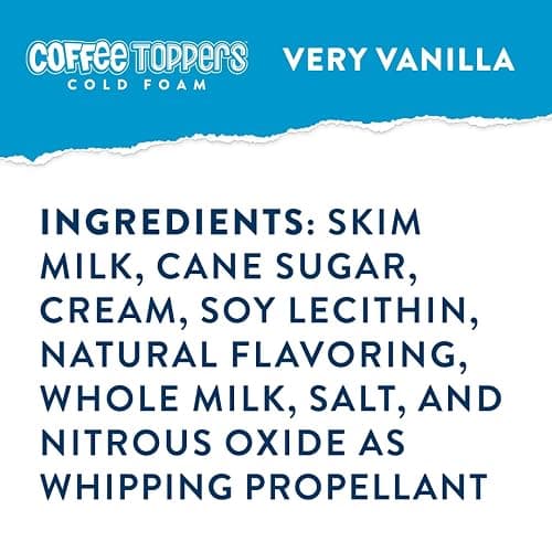 Coffee Toppers Cold Foam Vanilla 15 Ounce (Pack of 3), Be Your Own Barista, Kosher thumbnail 3