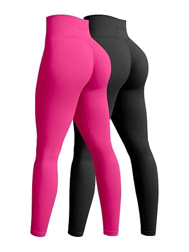  2 Piece Yoga Legging Seamless Workout High Waist - Image 1