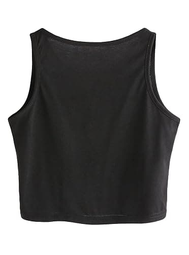 Remidoo Crop Tops for Women Casual Cropped Tank Top Summer Sleeveless Shirts thumbnail 2