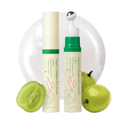 AXIS-Y Siero Occhi Vegano Al Collagene K Beauty Siero Al Collagene Con Triplo Acido Ialuronico E Peptidi Migliora L'Elasticità Della Pelle 0,33 Fl. Oz. - Image 1