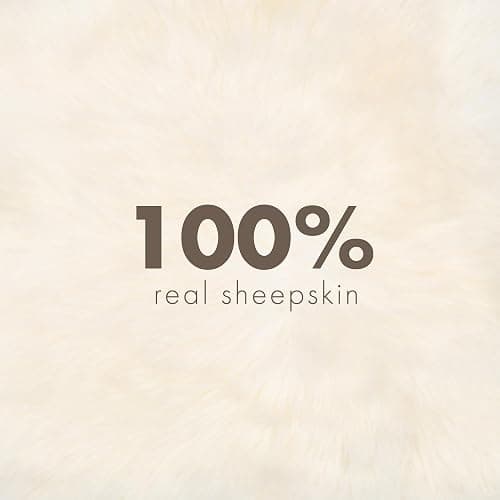 Nordic Sheep Sheepskin Seat Pads 40x40 cm | New Zealand Long-Hair Fluffy Pillow & Fluffy Cushion | Ideal as Sheepskin Seat Pads for Chair, Sofa or Bed | Color: White thumbnail 5