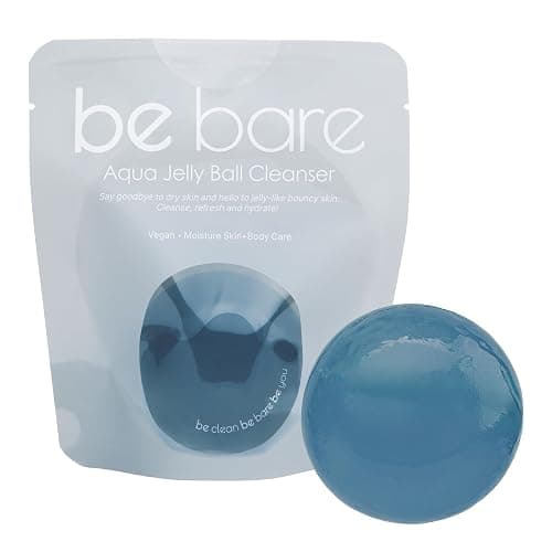 Naisture Be Bare Jelly Ball Cleanser, Daily Face Wash Korean Skin Care Cleanser Ball for Dry Skin with Squalane & Hyaluronic Acid for Skin Hydration and Moisturizing - Fresh Aqua (1.41oz) - Image 1