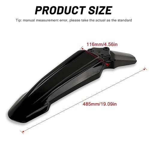 XINGWU Front Fender for Surron Light Bee X/S Segway X160/X260 Dirt Bike Motorcycle Front Fender Modified Mudguard Protector for Ebikes Black thumbnail 7