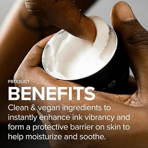 Mad Rabbit Tattoo Balm & Aftercare Cream- Color Enhancement that Revives Old Tattoos, Hydrates New Tattoos, Made With Clean Ingredients + Petroleum Free, Daily Tattoo Lotion Moisturizer & Brightener thumbnail 3