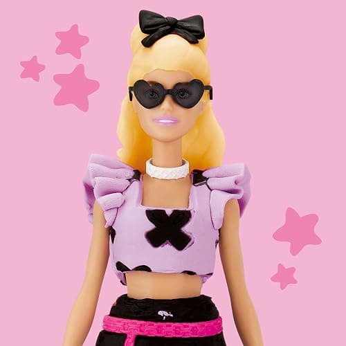 Play-Doh Barbie Designer Fashion Show Set, Make Doll Clothes with 21 Fashion Accessories & Modeling Compound, Kids Arts & Crafts for Girls & Boys 5+ thumbnail 9